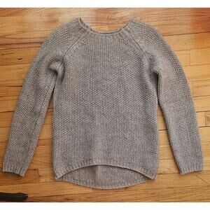 Benedetta B Womens Knit, Wool Alpaca Blend, Crew Neck, Hi-Lo, New, Sweater, Sz S